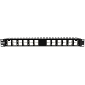 Patch Panel ecranat 24 porturi blank keystone inclinate 1U - TRENDnet TC-KP24SA