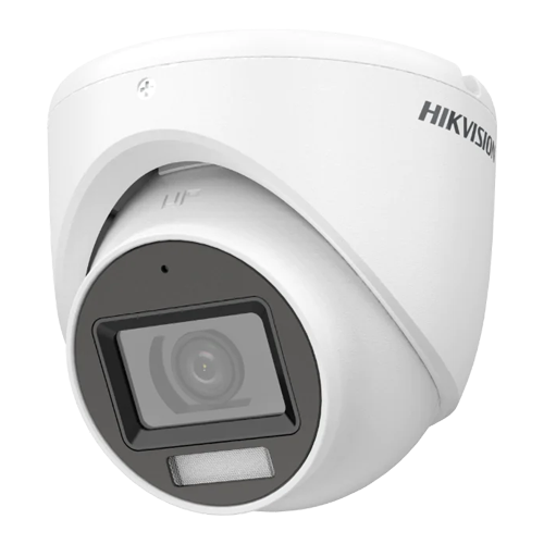 Dual Light - Camera analog 2MP, lentila 2.8mm, IR 30m, WL 20m, TVI/AHD/CVI/CVBS, Mic., IP67 - HIKVISION DS-2CE76D0T-LMFS-2.8mm