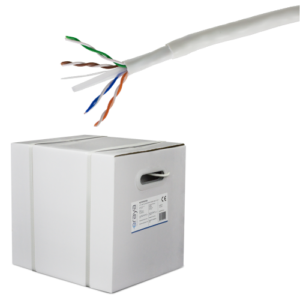 Cablu UTP DE EXTERIOR double jacket, cat 6, cupru, 305m, 4x2x23 AWG - eRaya NET6PDG-305