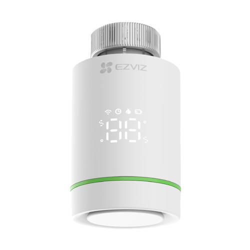 Termostat inteligent EZVIZ, pentru calorifer, afisaj LED, precizie 0.5°C, comunicare Wireless ZigBee CS-T55-R100-G