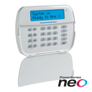 Tastatura LCD alfanumerica, cablata, 128 zone, cititor proximitate, SERIA NEO - DSC HS2LCDPEE3