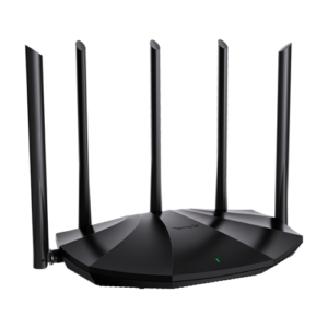 Router Wi-Fi 6, DualBand 2.4Ghz/5GHz, 300+1201Mbps, 5x6dBi, 4 porturi Gigabit - TENDA TND-RX2-PRO