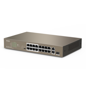 Switch 24 porturi PoE 10/100 Mbps, 2 porturi RJ45 Gigabit, 1 port SFP Gigabit - TENDA TND-TEF1126P-24-250W-V30