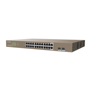 Switch 24 porturi PoE+ Gigabit, 2 porturi SFP Gigabit, Management, 370W, 1U - IP-COM G3326P-24-410W