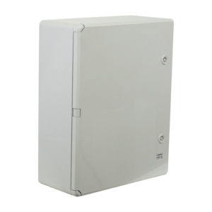 Cutie distributie IP65 din ABS gri, usa mata, placa metalica, 400x500x175 mm PP3003