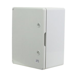 Cutie distributie IP65 din ABS gri, usa mata, placa metalica, 300x400x220 mm PP3005