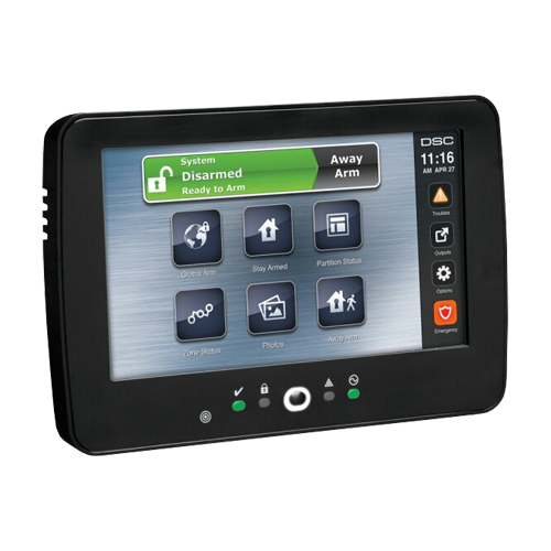 Tastatura touch screen color 7', 248 zone, negru, EN/RO, SERIA PRO - DSC HS2TCHPROBLKEE1