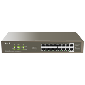 Switch 16 porturi Gigabit PoE - Tenda TND-TEG1116P-16-150W