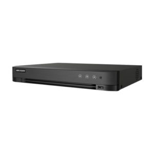 DVR AcuSense, 4 ch analog max. 4K+ 4 ch IP max. 4K, Alarma I/O - HIKVISION iDS-7204HTHI-M1-S(4A+4/1ALM)