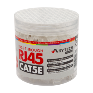 Mufa RJ-45 UTP Cat.5e EZ Passthrough, 50Âµ (100 buc) RJ45-CAT5E-EZ-50U-JAR