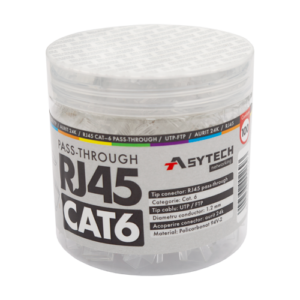 Mufa RJ-45 UTP Cat.6 EZ Passthrough (100 buc) RJ45-CAT6-EZ-JAR