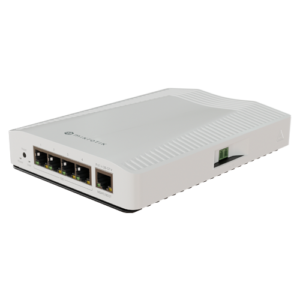Router 4 porturi 10G, 1 port 1G, sina DIN - MikroTik CRS304-4XG-IN