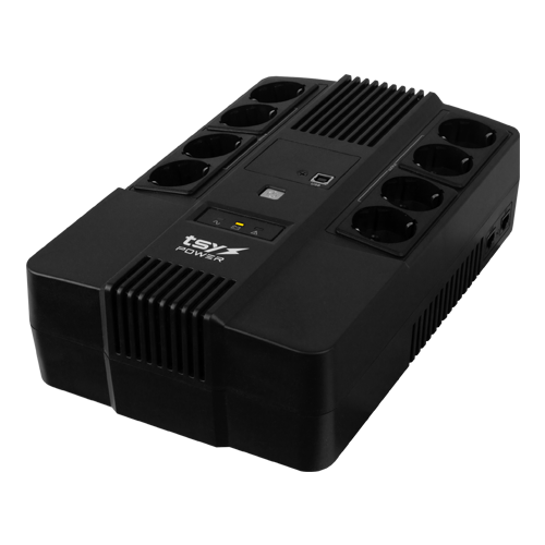 UPS TSY Power, 1000VA/600W, LED, line interactive, 8 x Schuko TSY-D-1K0-LED