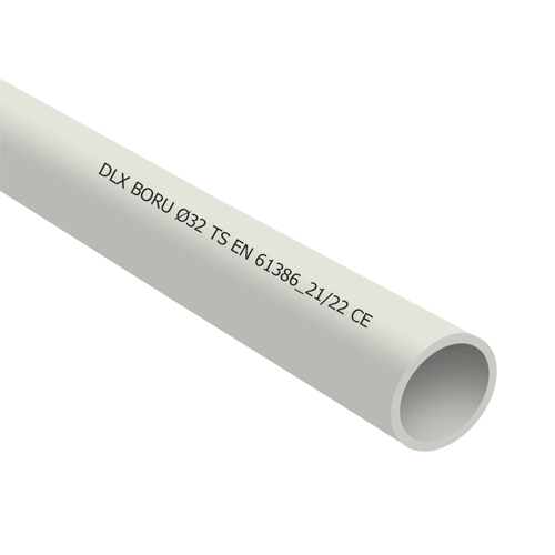 Tub PVC rigid D20, 750N, 3m - DLX TRP-802-20