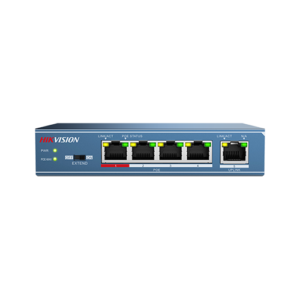 Switch 4 porturi PoE, 1 port uplink- HIKVISION DS-3E0105P-E-M