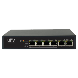 Switch 4 porturi PoE+, 2 porturi uplink RJ45 - UNV NSW2010-6T-POE-IN