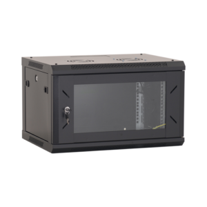 Rack perete 6U 19' 600x450, capacitate incarcare 80 Kg, negru - ASYTECH Networking ASY-6U-6045W