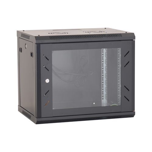 Rack perete 12U 19' 600x600, capacitate incarcare 80 Kg, negru - ASYTECH Networking ASY-12U-6060W