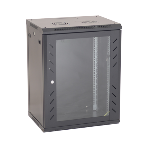 Rack perete 18U 19' 600x600, capacitate incarcare 80 Kg, negru - ASYTECH Networking ASY-18U-6060W