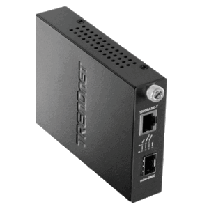 Mediaconvertor Gigabit - SFP fibra optica (pt TFC-1600) - TRENDnet TFC-1000MGA