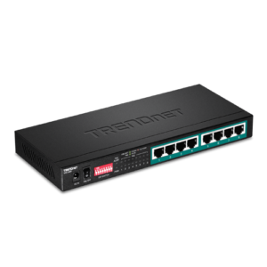 Switch 8 porturi Gigabit Long Range 200m PoE+ - TRENDnet TPE-LG80