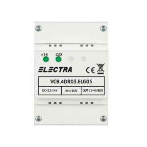 Doza derivatie video 4 iesiri pentru EXPERT, G3 - ELECTRA VCB.4DR03.ELG05