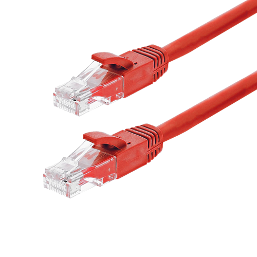 Patch cord Gigabit UTP cat6, LSZH, 0.15m, rosu - ASYTECH Networking TSY-PC-UTP6-015M-R