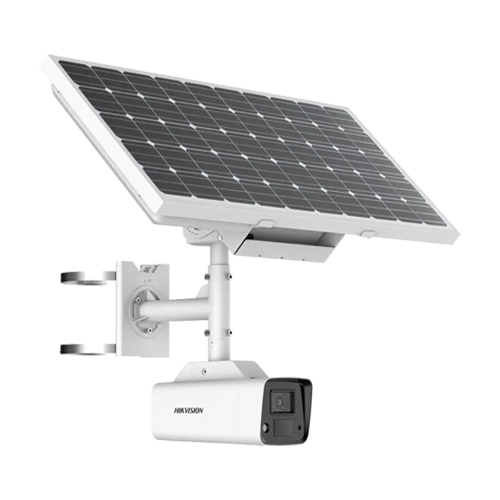 ColorVu - Camera solara 4MP, lentila 4mm, WL 30m, 4G, Panou solar+acumulator, Audio, IP67 - HIKVISION DS-2XS2T47G1-LDH-4GC18S40-4mm