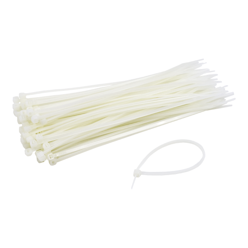 Coliere de plastic 360x3.6 mm, ALB, 100 buc TCP-360-3.6-W