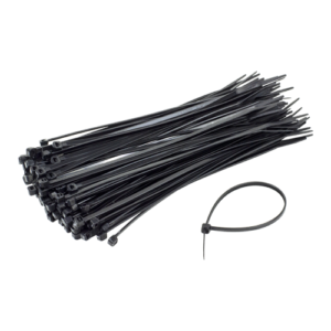 Coliere de plastic 150x3.6 mm, NEGRU, 100 buc TCP-150-3.6-B