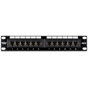 Patch Panel 12 porturi RJ45 UTP 10', Cat6 - TRENDnet TC-P12C6