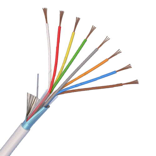 Cablu de alarma 8 fire ecranate, cupru integral, 100m 8CUEF
